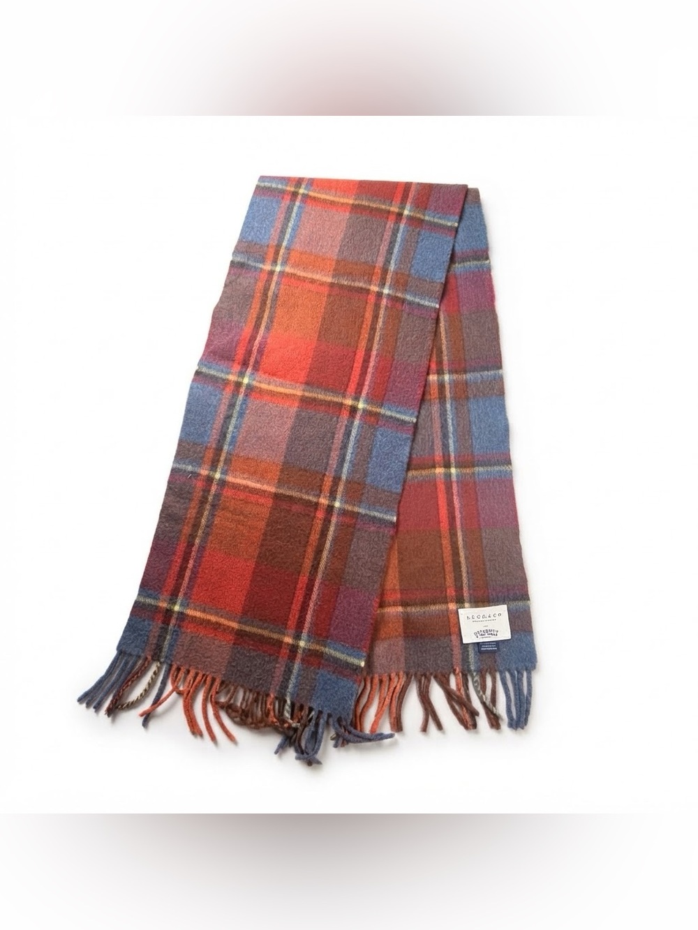 Begg & Co for O'Connells Tartan Lambswool Angora Scarf Made in Scotland